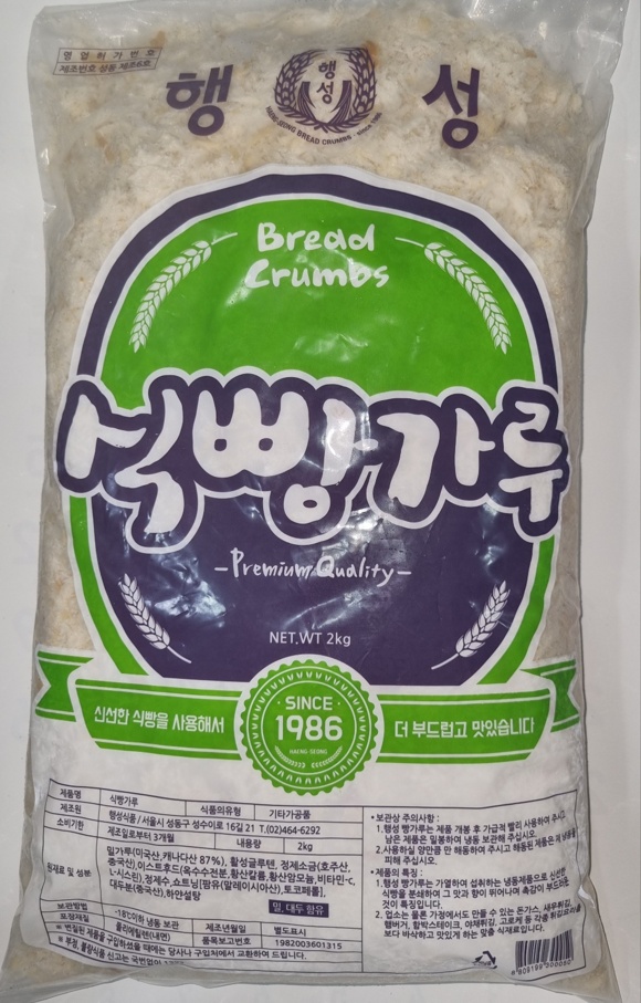 행성 습식빵가루(일식용 2Kg/EA)